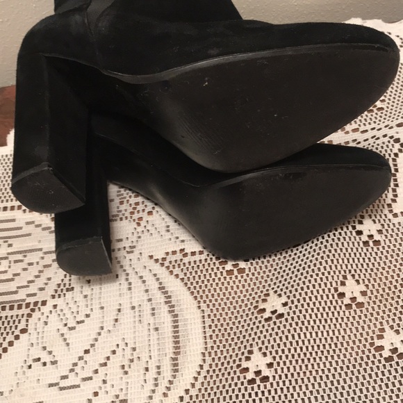 Steve Madden Sz 7 Ankle Boots Black - Picture 6 of 9